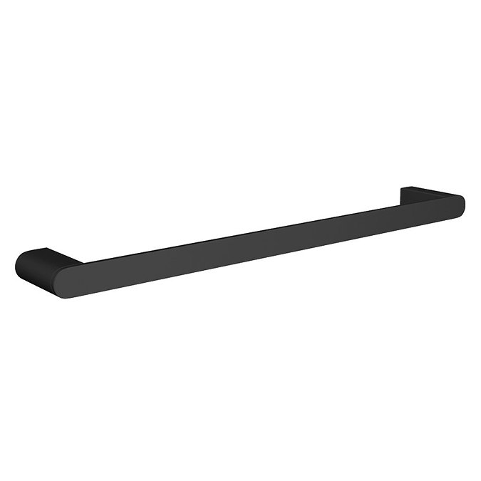 Arezzo 4-Bar Matt Black Round Towel Rail