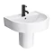 Arezzo 4-Piece Modern Bathroom Suite (Wall Hung Basin + Semi Pedestal)  In Bathroom Large Image