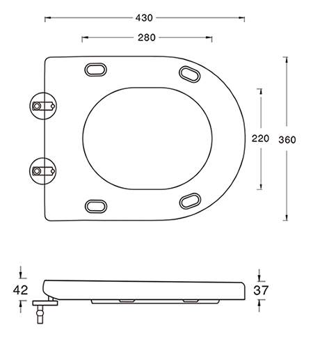 Arezzo 4-Piece Modern Bathroom Suite (Wall Hung Basin + Semi Pedestal)