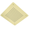 Arezzo 400mm Brushed Brass Recessed Square Shower Package with Concealed Valve + Handset