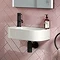 Arezzo LH 400 x 220mm Curved Wall Hung 1TH Cloakroom Basin Large Image