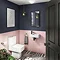 Arezzo 410 x 210mm Square Wall Hung Cloakroom Basin - Matt White  Profile Large Image