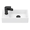 Arezzo 400 x 220mm Rectangular Wall Hung Cloakroom Basin Matt White