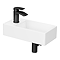 Arezzo Rectangular Wall Hung 1TH Cloakroom Basin Matt White 400 x 220mm 