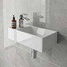 Arezzo 400 x 220mm Rectangular Wall Hung Cloakroom Basin Gloss White
Left Hand Tap Hole