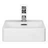Arezzo 425 x 425mm Gloss White 1TH Rectangular Counter Top Basin