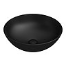 Arezzo 400mm Matt Black Round Counter Top Basin  Profile Large Image