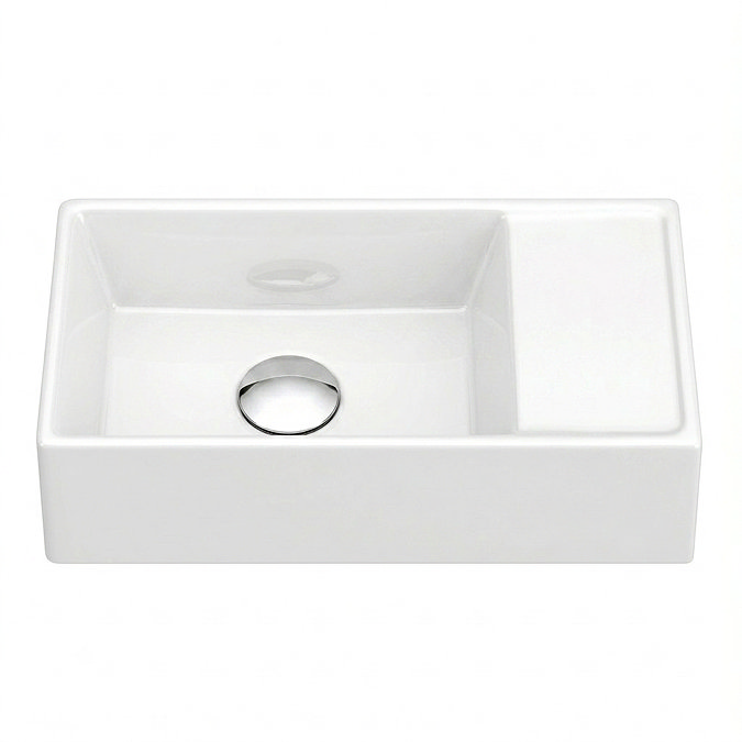 Arezzo 410 x 220mm Cloakroom Basin, Gloss White