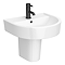 Arezzo 420 Wall Hung Basin 1TH + Semi Pedestal