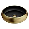 Arezzo 420mm Round Countertop Basin with Waste - Matt Black/Pewter