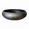 Arezzo 420mm Round Countertop Basin with Waste - Matt Black/Silver