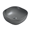 Arezzo 425 x 425mm Matt Grey Coloured Curved Square Counter Top Basin