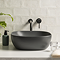 Arezzo 425 x 425mm Matt Grey Coloured Curved Square Counter Top Basin