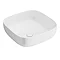 Arezzo 425 x 425mm Matt White Curved Square Counter Top Basin Large Image