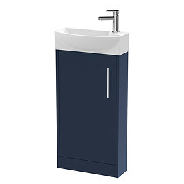 Arezzo 440mm (1TH) floor Standing Cloakroom Basin Unit with Basin Large Image
