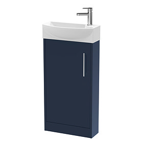  Arezzo 440mm (1TH) floor Standing Cloakroom Basin Unit with Basin Large Image