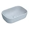 Arezzo 455 x 325mm Matt Blue Curved Rectangular Counter Top Basin  Profile Large Image