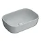 Arezzo 455 x 325mm Matt Grey Curved Rectangular Counter Top Basin Profile Large Image