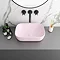 Arezzo 455 x 325mm Matt Pink Curved Rectangular Counter Top Basin  Feature Large Image