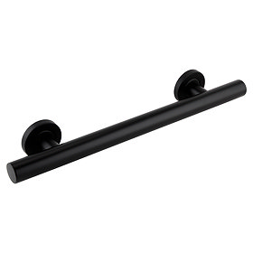 Arezzo 460mm Matt Black Straight Grab Rail Large Image