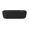 Arezzo 465 x 325mm Matt Black Curved Rectangular Counter Top Basin  Feature Large Image