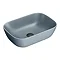 Arezzo 465 x 325mm Matt Grey Curved Rectangular Counter Top Basin  Profile Large Image