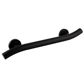 Arezzo 470mm Matt Black Wave Grab Rail Large Image