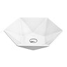 Arezzo 480 x 415mm Hexagon Shaped Modern Counter Top Basin  Profile Large Image