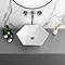 Arezzo 480 x 415mm Hexagon Shaped Modern Counter Top Basin Large Image