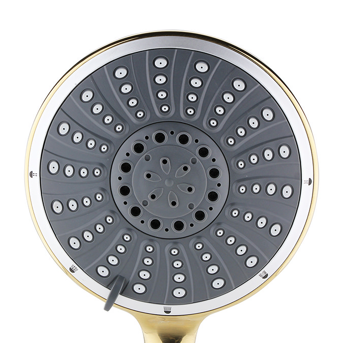 Arezzo 5-Function Large Shower Handset Brushed Brass