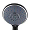 Arezzo 5-Function Large Shower Handset Matt Black