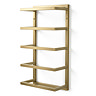 Arezzo 5 Tier Towel Rack - Brushed Brass