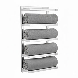 Arezzo 5 Tier Towel Rack - Chrome