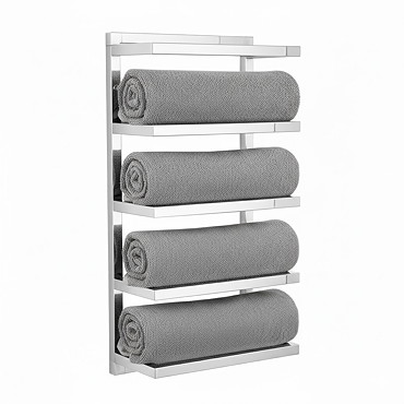 Arezzo 5 Tier Towel Rack - Chrome