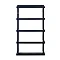 Milan 5 Tier Towel Rack - Matt Black  Profile Large Image