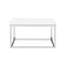 Arezzo 500 Gloss White Stone Resin Worktop with Chrome Towel Rail Frame  Profile Large Image