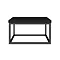 Arezzo 500 Matt Black Stone Resin Worktop with Matt Black Wall Mounted Frame Profile Large Image
