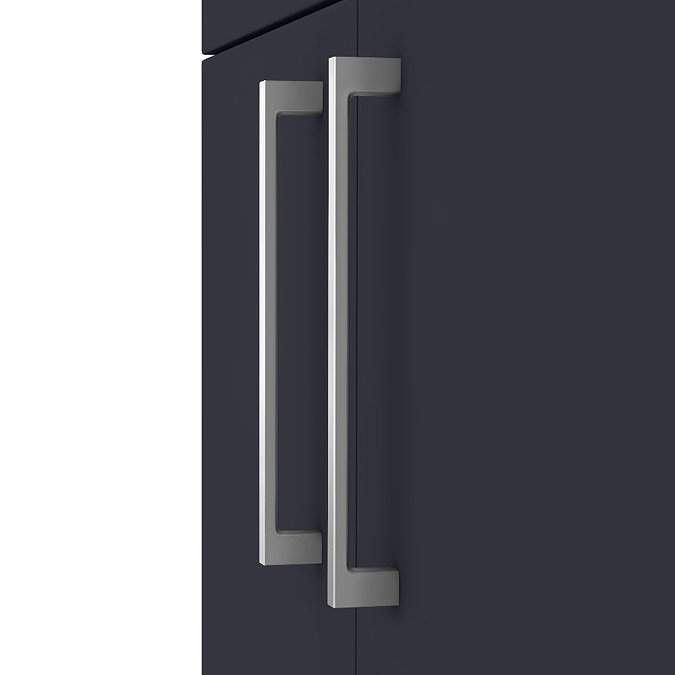 Arezzo 500 Matt Blue Floor Standing Vanity Unit with Chrome Handles  Feature Large Image