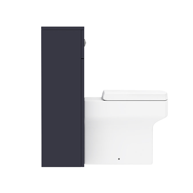 Arezzo 500 Matt Blue WC Unit with Cistern + Square Pan  In Bathroom Large Image