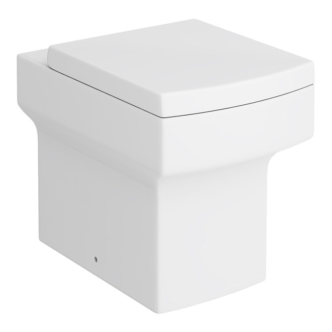 Arezzo 500 Matt Green WC Unit with Cistern + Square Pan Profile Large Image