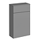 Arezzo 500mm Matt Grey WC Unit Only