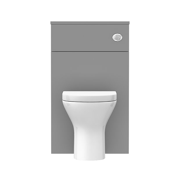 Arezzo 500 Matt Grey WC Unit with Cistern + Modern Pan  In Bathroom Large Image
