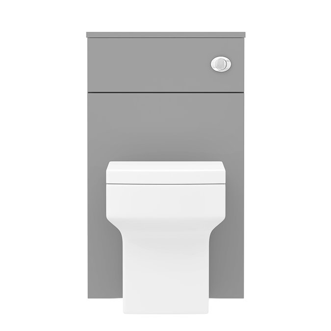 Arezzo 500 Matt Grey WC Unit with Cistern + Square Pan  Standard Large Image