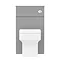 Arezzo 500 Matt Grey WC Unit with Cistern + Square Pan  Standard Large Image