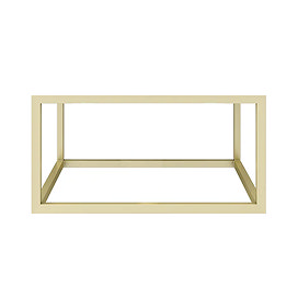 Arezzo 500mm Brushed Brass Wall Mounted Steel Frame