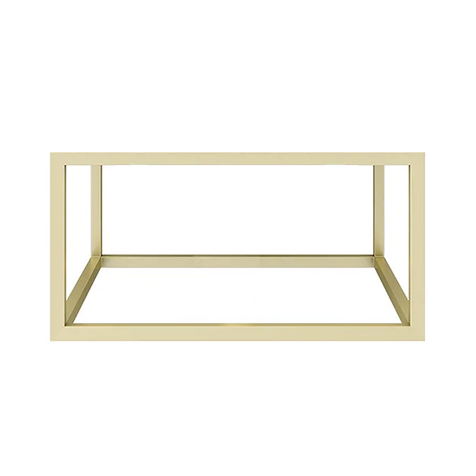 Arezzo 500mm Brushed Brass Wall Mounted Steel Frame