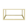 Arezzo 500mm Brushed Brass Wall Mounted Steel Frame