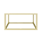 Arezzo 500mm Brushed Brass Wall Mounted Steel Frame