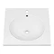 Arezzo 500 Wall Hung Basin with Chrome Towel Rail Frame Profile Large Image