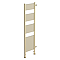 Arezzo 500 x 1800 Floor Standing Space-Saving Heated Towel Rail – Brushed Brass